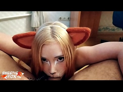 ❤️ Kitsune svelge pikk og cum i munnen Sludder hos oss ☑